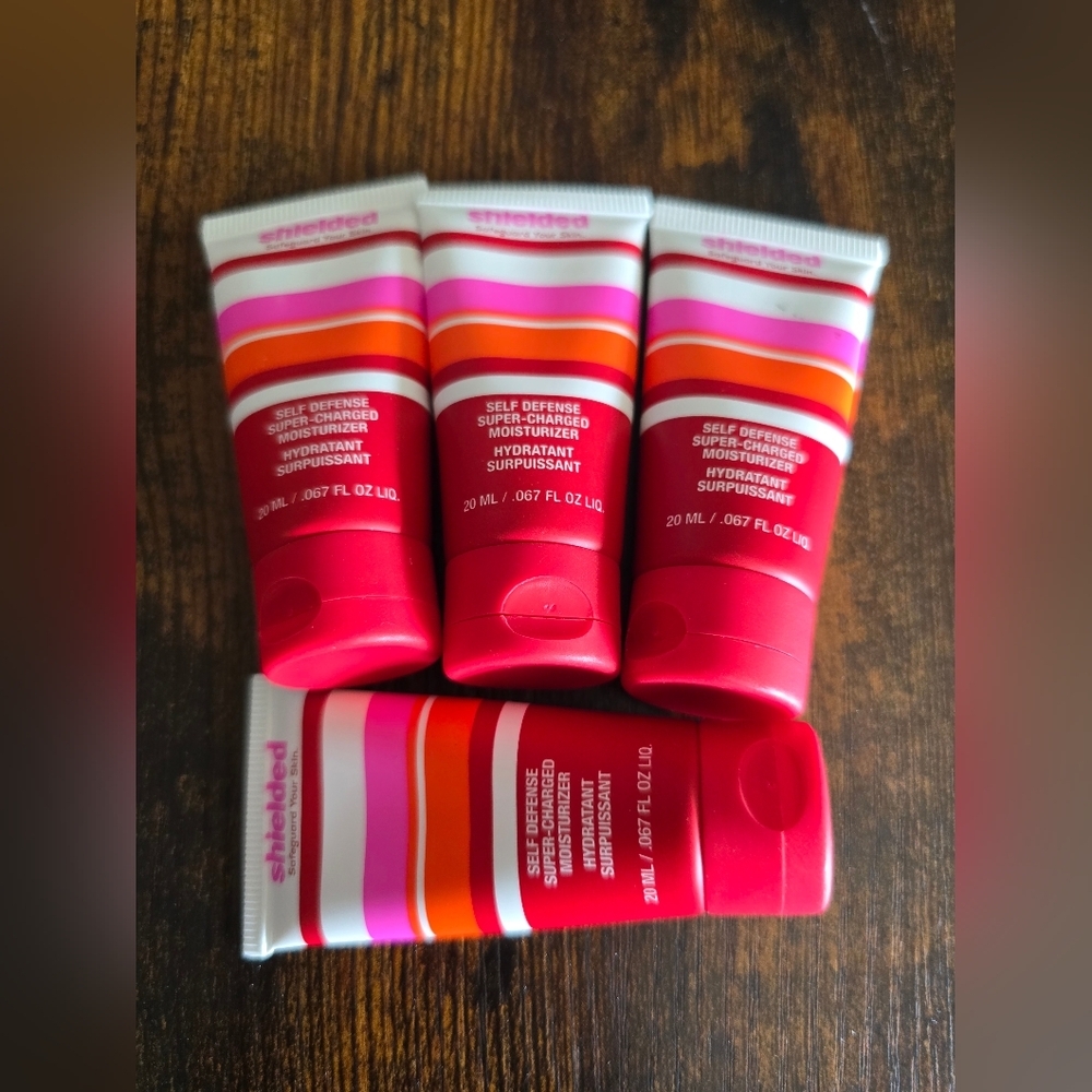 NEW! Shielded, Self Defense Super- Charged Moisturizer, 20ml Bundle of 4